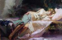 Pino Daeni - Impression oil painting.